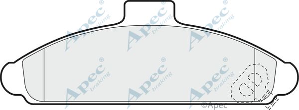 APEC BRAKING Комплект тормозных колодок, дисковый тормоз PAD793